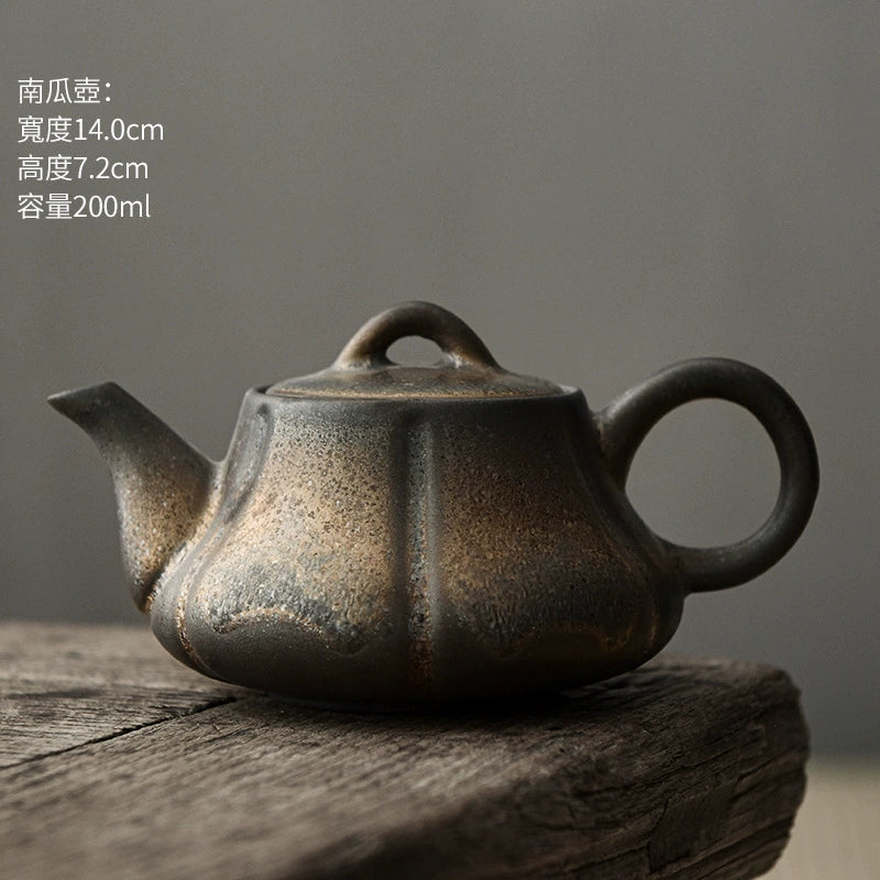 Japanese vintage stoneware teapot