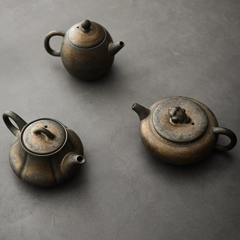 Japanese vintage stoneware teapot