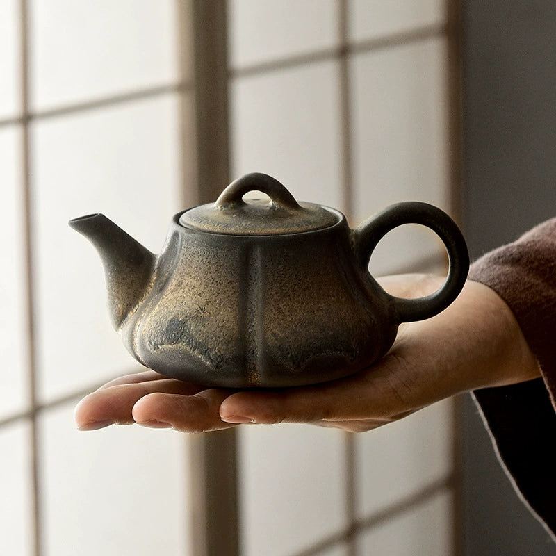 Japanese vintage stoneware teapot