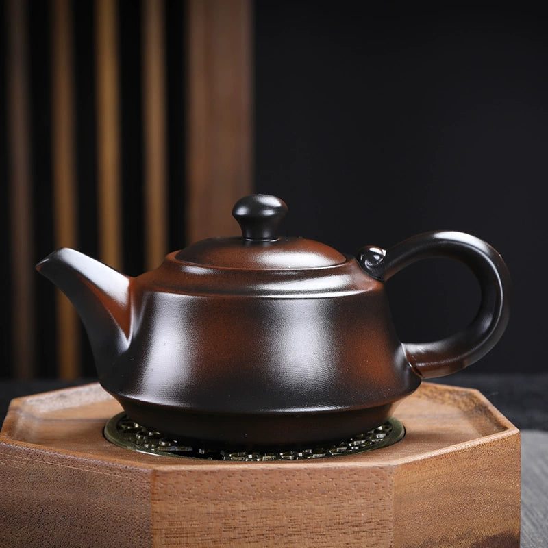 Purple pottery retro Pixiu teapot